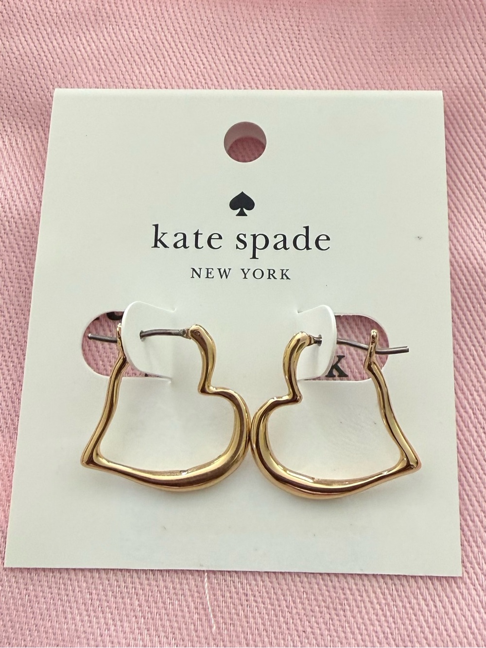 New Kate Spade Gold-Tone Earrings - Picture 4 of 7